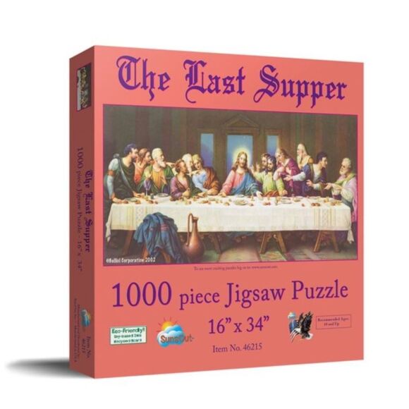 10/$25🦋 SunsOut The Last Supper 1000 Piece Puzzle - Picture 2 of 10